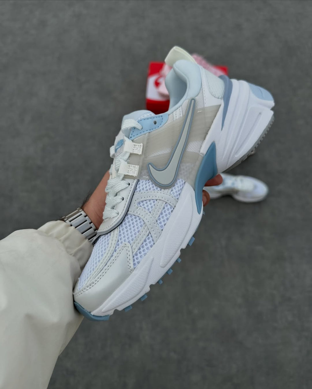 Nike V2K Run in Sky Blue