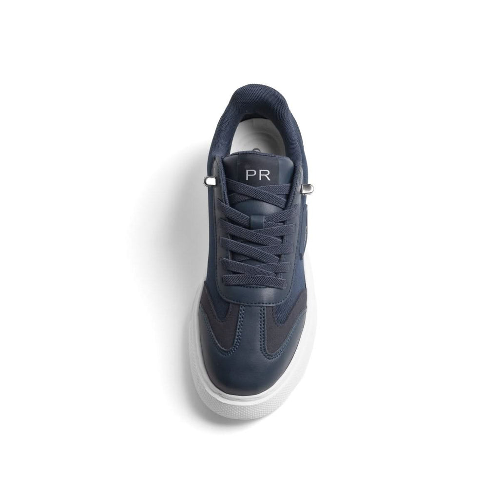 Delta Bleu — Baskets Hybrides Cuir & Denim Technique