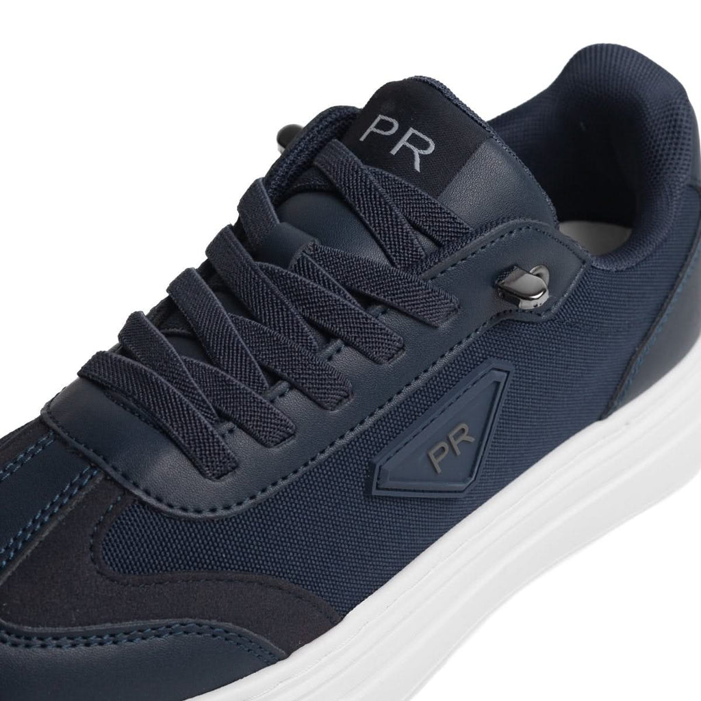Delta Bleu — Baskets Hybrides Cuir & Denim Technique