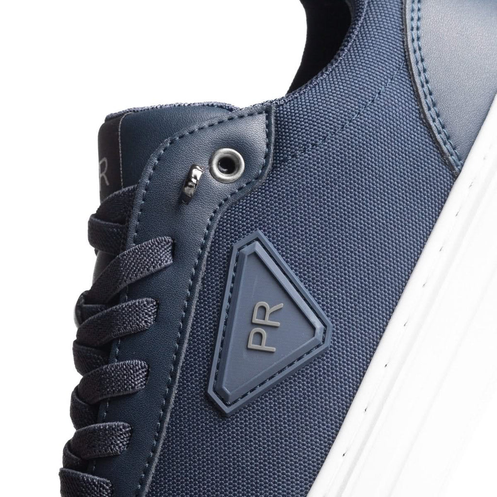 Delta Bleu — Baskets Hybrides Cuir & Denim Technique