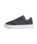 Delta Gris — Baskets Hybrides Cuir & Denim Technique