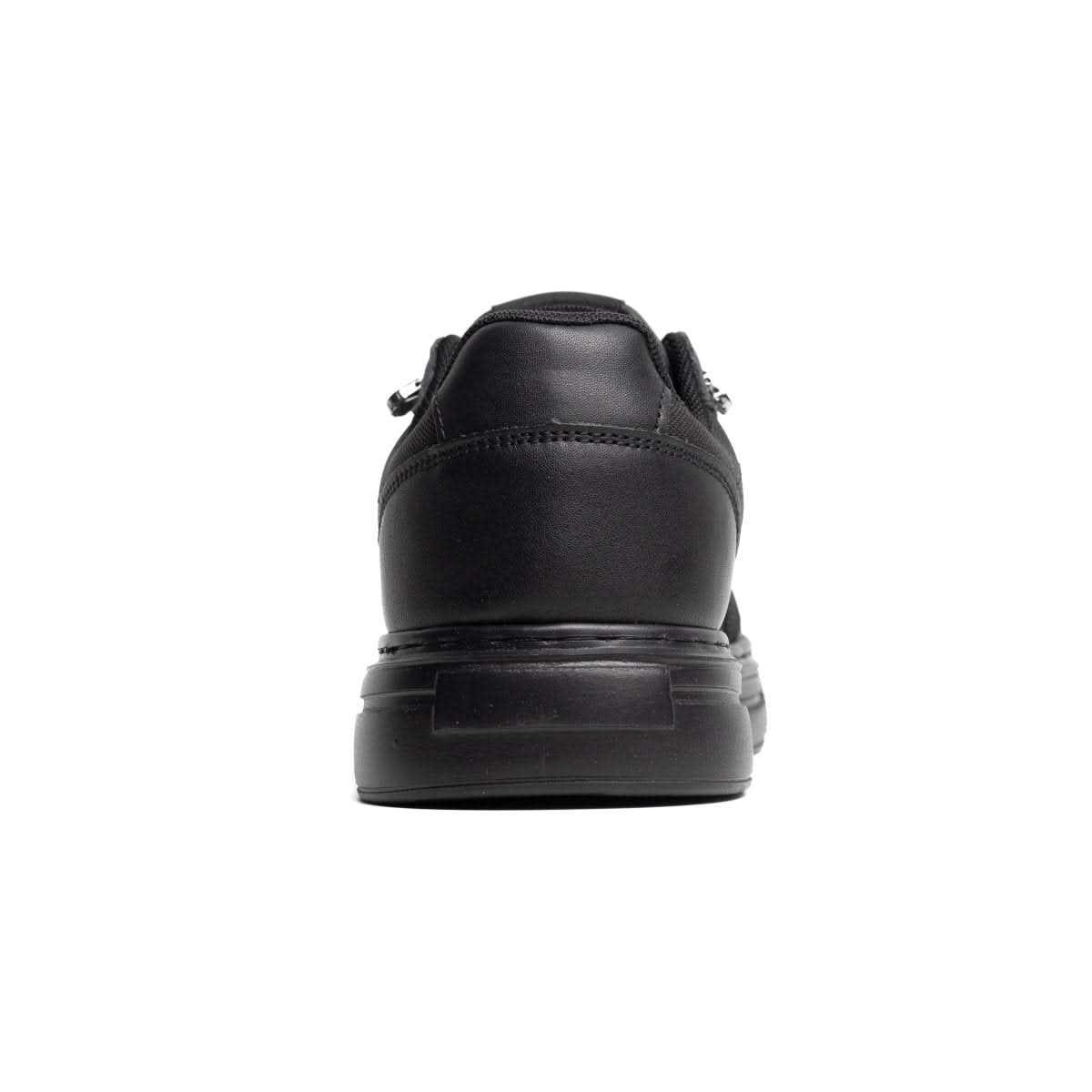 Delta Noire — Baskets hybrides en cuir et denim technique